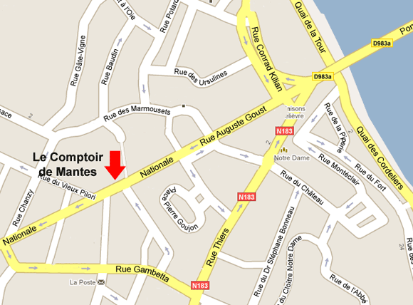 Or a vendre Mantes-La-Jolie (Yvelines)  : Adresse du Comptoir de Rachat d'or de Mantes-La-Jolie