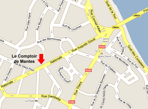 Or a vendre Mantes-La-Jolie (Yvelines) : Adresse du Comptoir de Rachat d'or de Mantes-La-Jolie